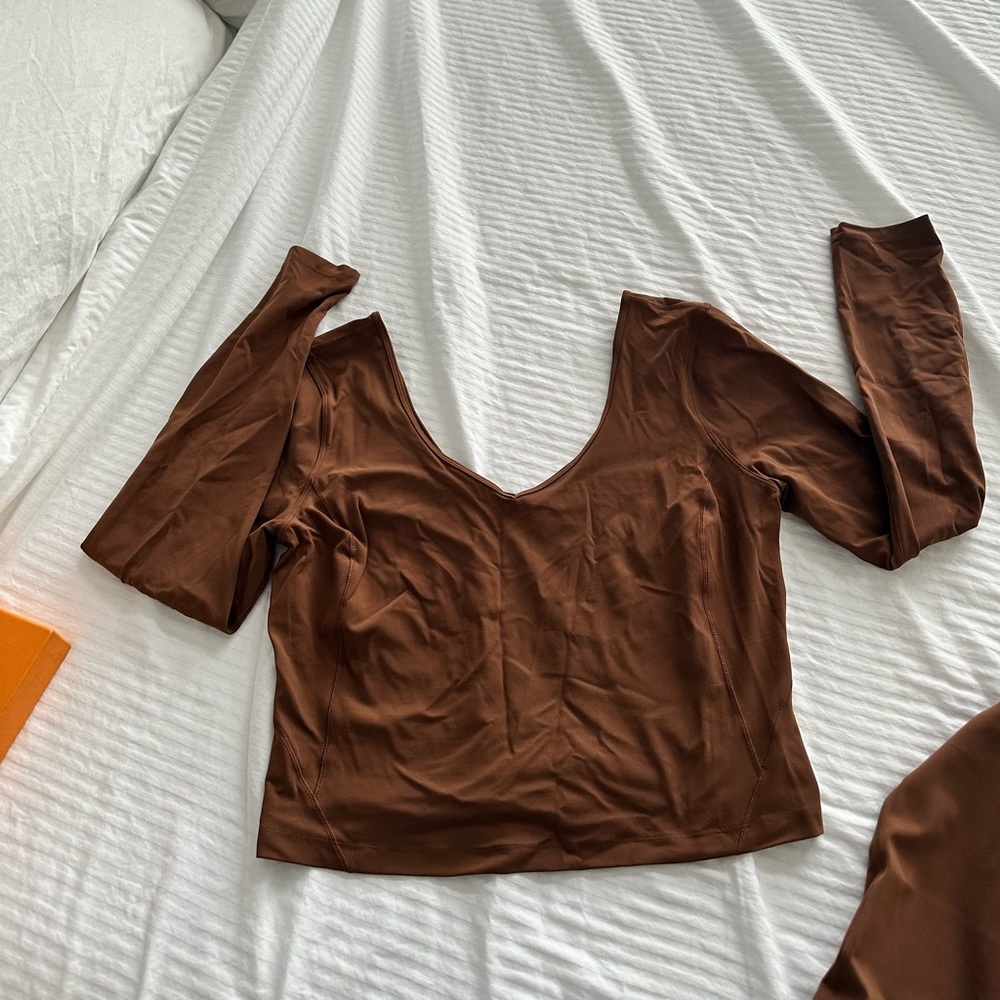 Lululemon Align Long Sleeve Cropped Top